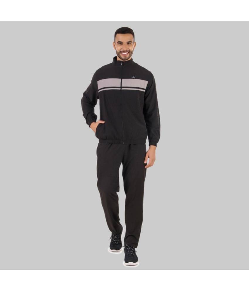 Vector X - Black Polyester Regular Fit Colorblock Men's Sports Tracksuit ( Pack of 1 ) Vector X - Black Polyester Regular Fit Colorblock Men's Sports Tracksuit ( Pack of 1 )