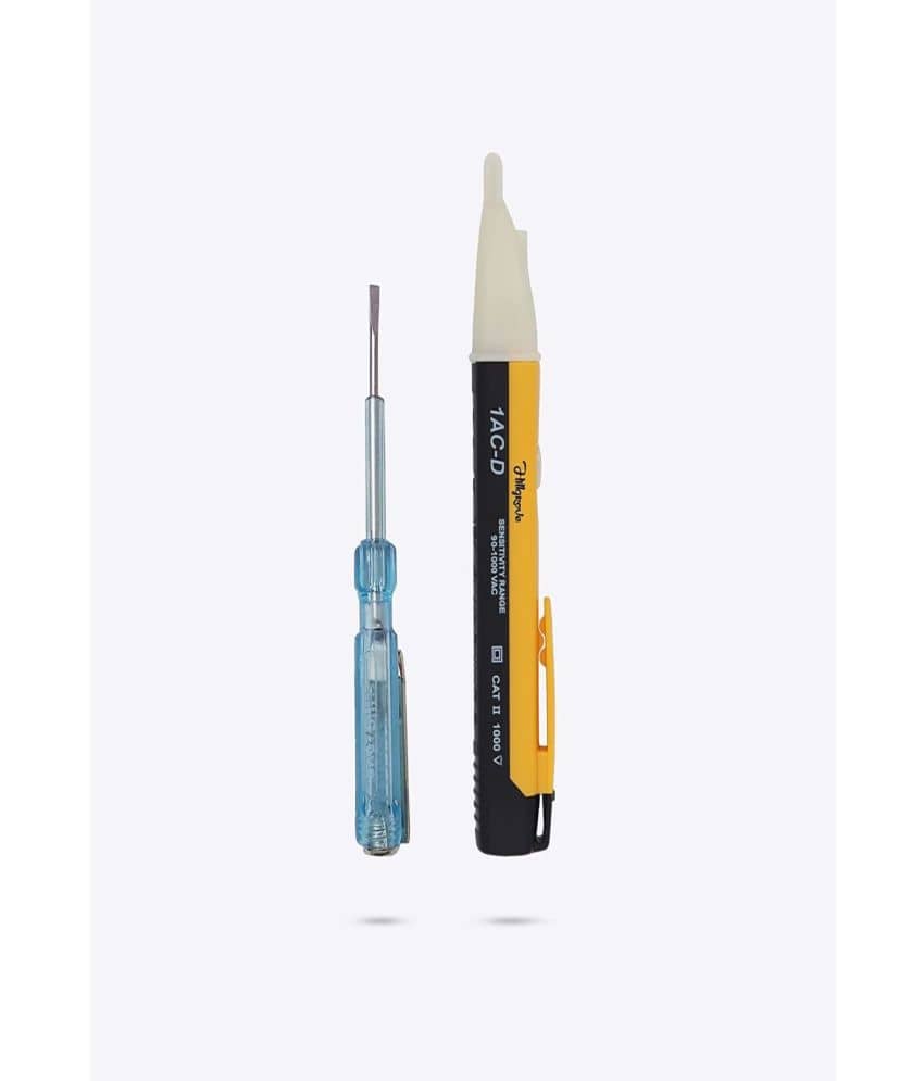 Aldeco Hand Tool Kit- Tester With Neon Bulb with Voltage Tester Pocket Pen (Voltage Alert) . Combination of Tools For Domestic & Industrial Purpose.