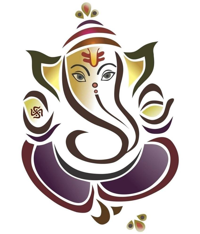 Asmi Collection Beautiful Floral Brown God Ganesha Wall Sticker ( 40 x 30 cms ) Asmi Collection Beautiful Floral Brown God Ganesha Wall Sticker ( 40 x 30 cms )