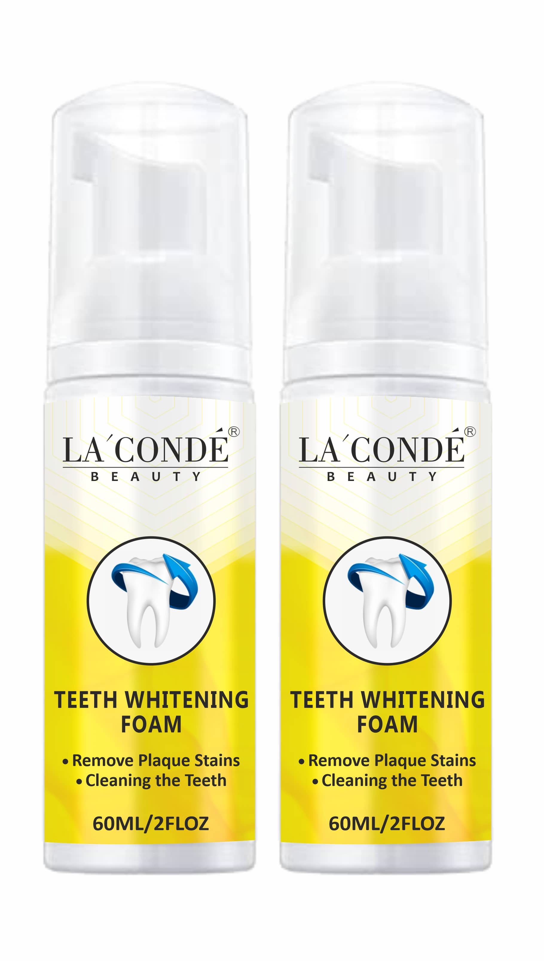 LA' CONDE' Teeth Whitening Foam To Fights Cavity | Germs Breath Freshener 120 mL