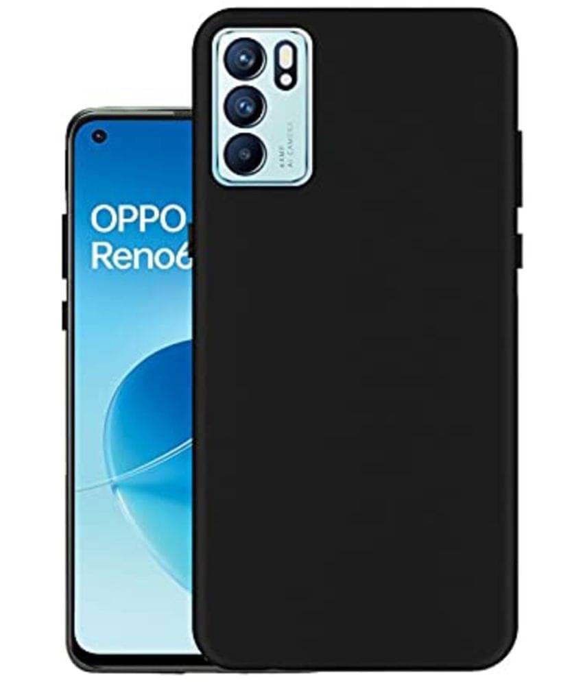 Spectacular Ace - Black Silicon Plain Cases Compatible For Oppo Reno 6 5G ( Pack of 1 )     			Spectacular Ace - Black Silicon Plain Cases Compatible For Oppo Reno 6 5G ( Pack of 1 )