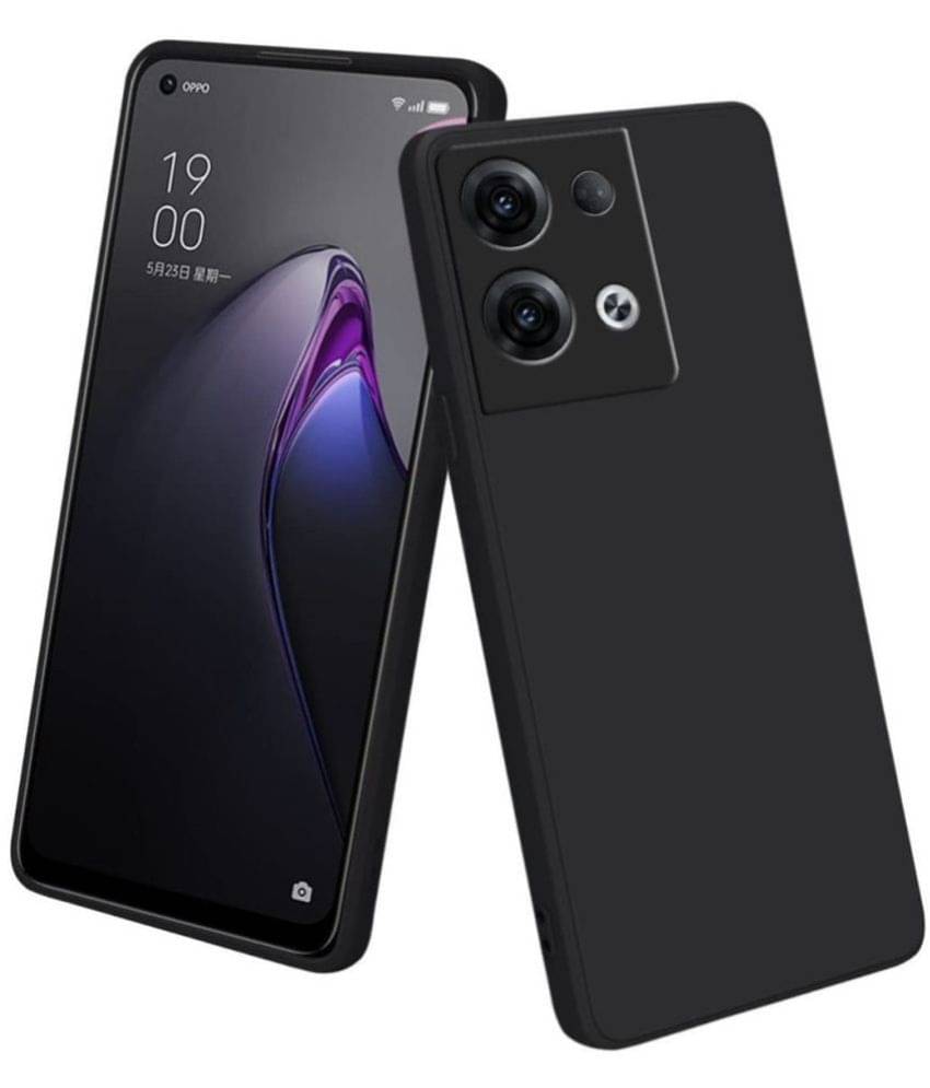 Spectacular Ace - Black Silicon Plain Cases Compatible For Oppo Reno 8 Pro 5G ( Pack of 1 )     			Spectacular Ace - Black Silicon Plain Cases Compatible For Oppo Reno 8 Pro 5G ( Pack of 1 )