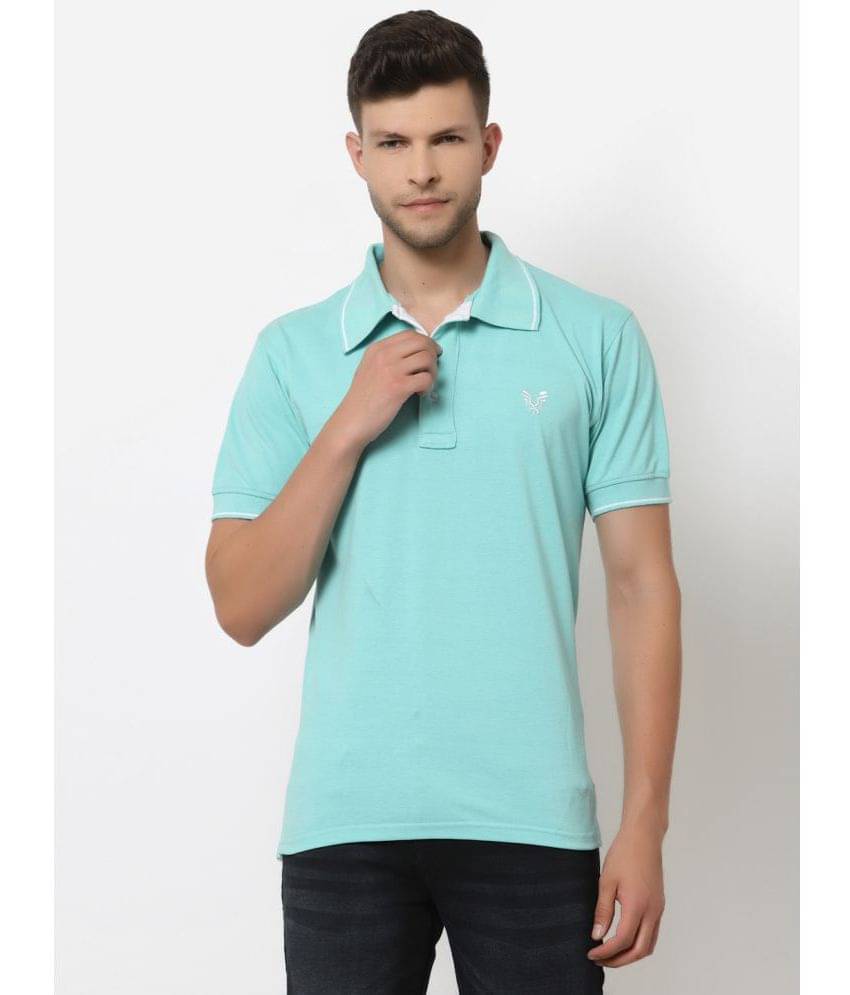 Uzarus Pack of 1 Cotton Blend Regular Fit Solid Half Sleeves Men's Polo T Shirt ( Blue ) Uzarus Pack of 1 Cotton Blend Regular Fit Solid Half Sleeves Men's Polo T Shirt ( Blue )