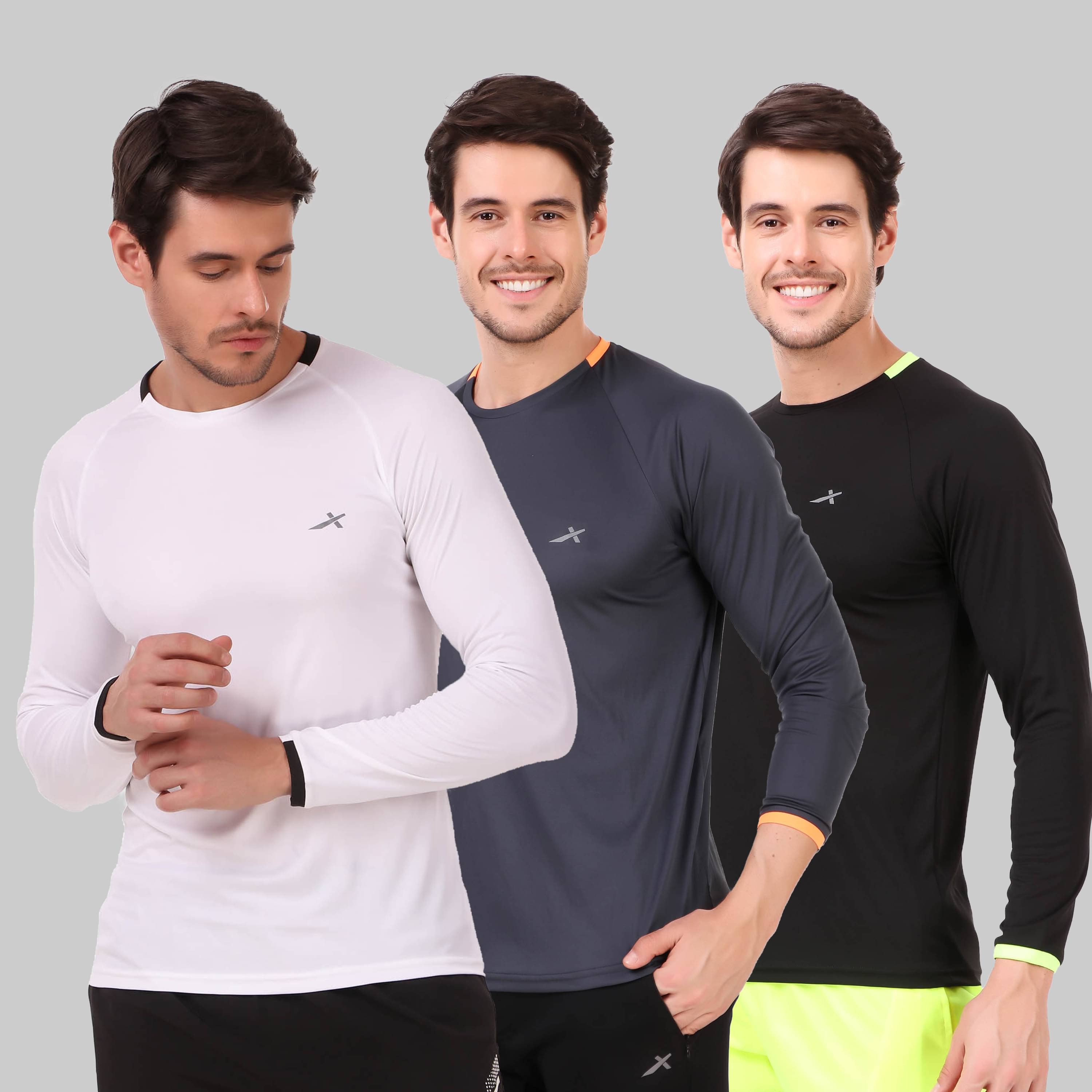    			Vector X - Multicolor Polyester Regular Fit Men's Sports T-Shirt ( Pack of 3 )