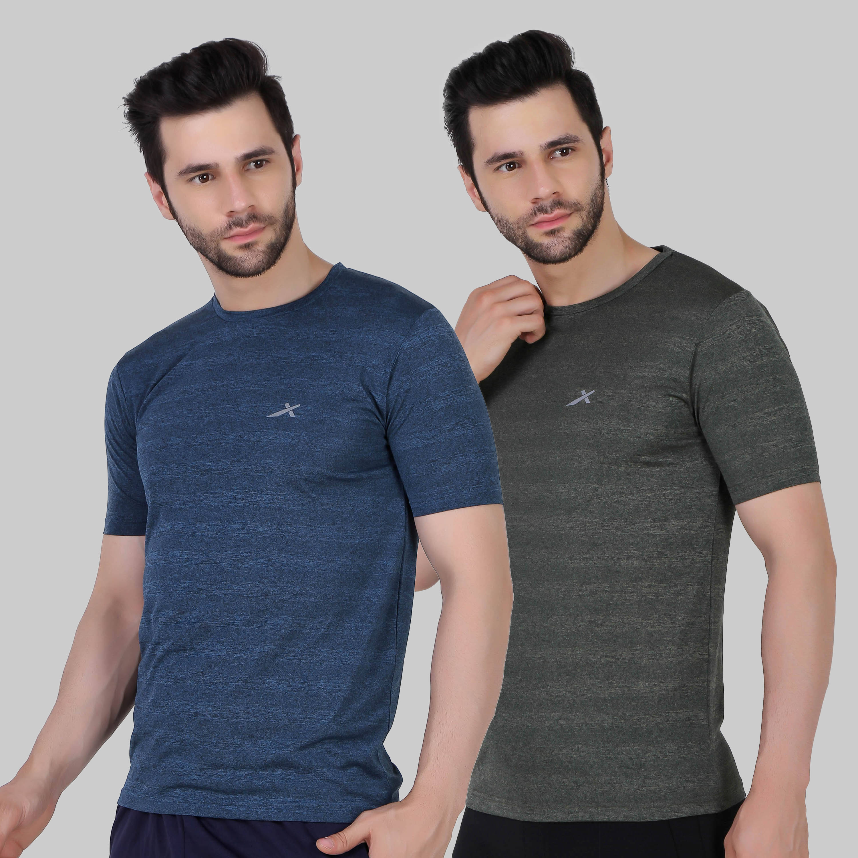 Vector X - Multicolor Polyester Regular Fit Men's Sports T-Shirt ( Pack of 2 ) Vector X - Multicolor Polyester Regular Fit Men's Sports T-Shirt ( Pack of 2 )