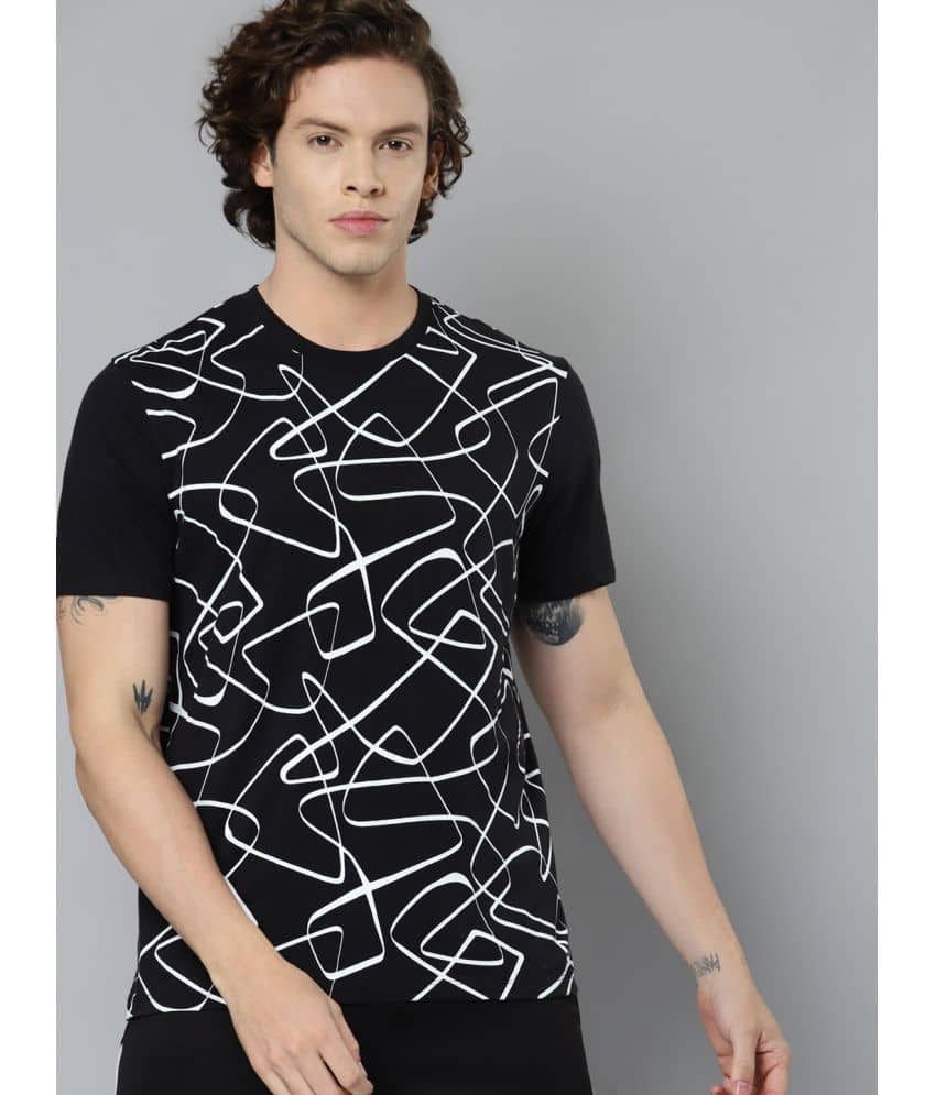 Alcis - Black Cotton Regular Fit Men's Sports T-Shirt ( Pack of 1 )