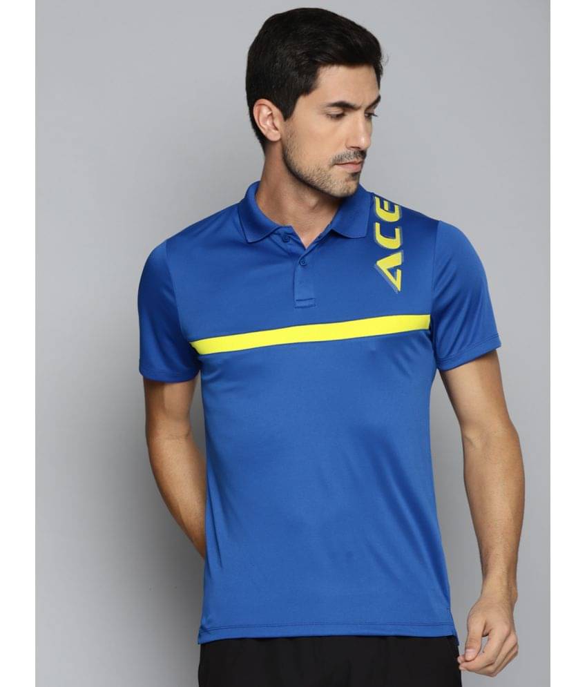 Alcis - Blue Polyester Slim Fit Men's Sports Polo T-Shirt ( Pack of 1 )     			Alcis - Blue Polyester Slim Fit Men's Sports Polo T-Shirt ( Pack of 1 )
