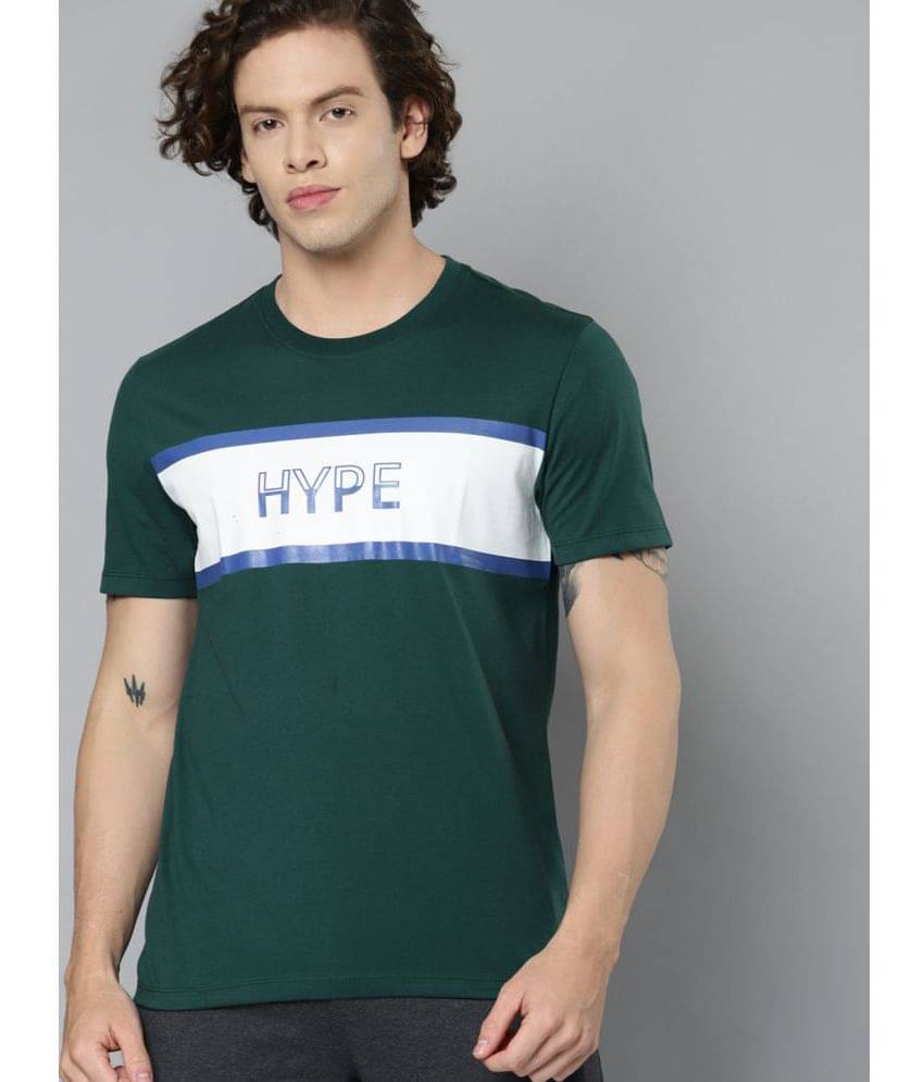 Alcis - Green Cotton Regular Fit Men's Sports T-Shirt ( Pack of 1 ) Alcis - Green Cotton Regular Fit Men's Sports T-Shirt ( Pack of 1 )