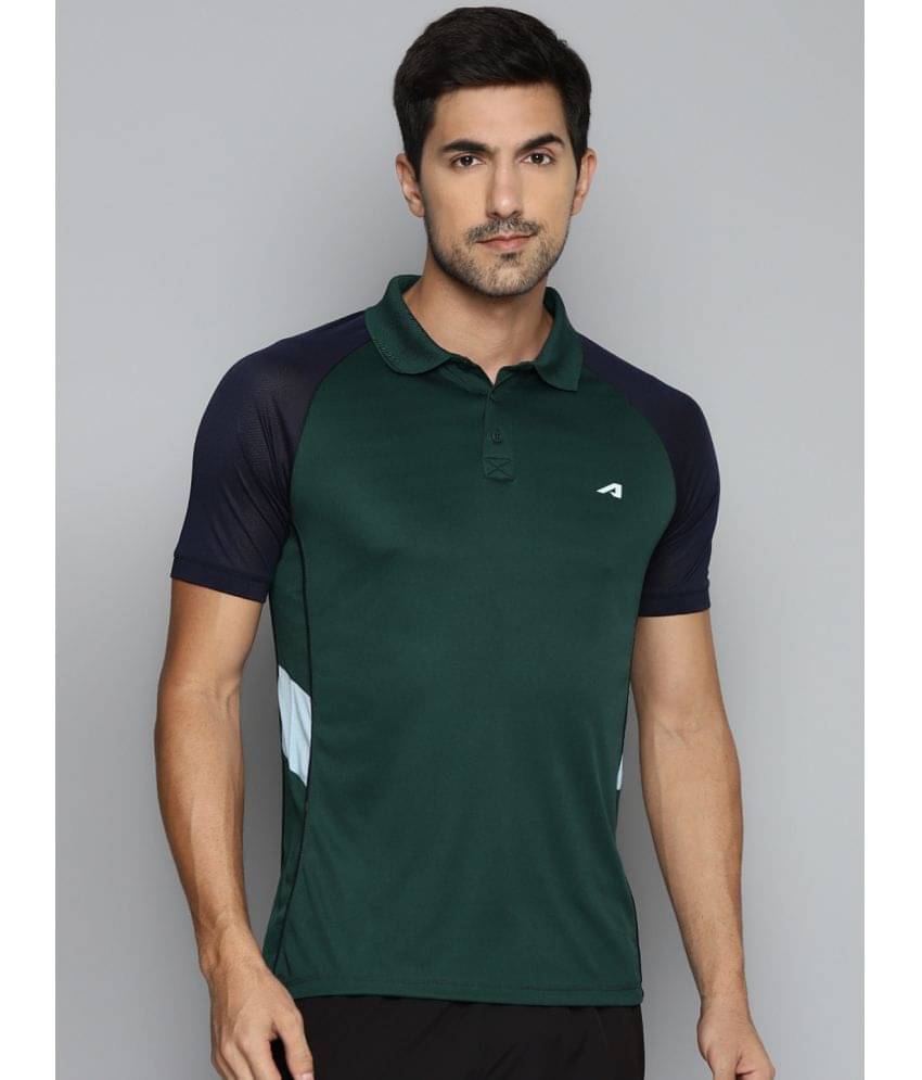 Alcis - Green Polyester Slim Fit Men's Sports Polo T-Shirt ( Pack of 1 ) Alcis - Green Polyester Slim Fit Men's Sports Polo T-Shirt ( Pack of 1 )