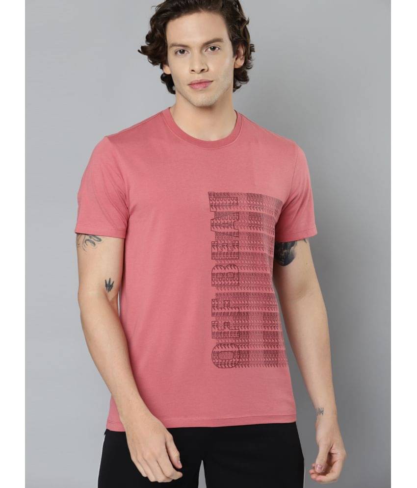 Alcis - Pink Cotton Regular Fit Men's Sports T-Shirt ( Pack of 1 ) Alcis - Pink Cotton Regular Fit Men's Sports T-Shirt ( Pack of 1 )