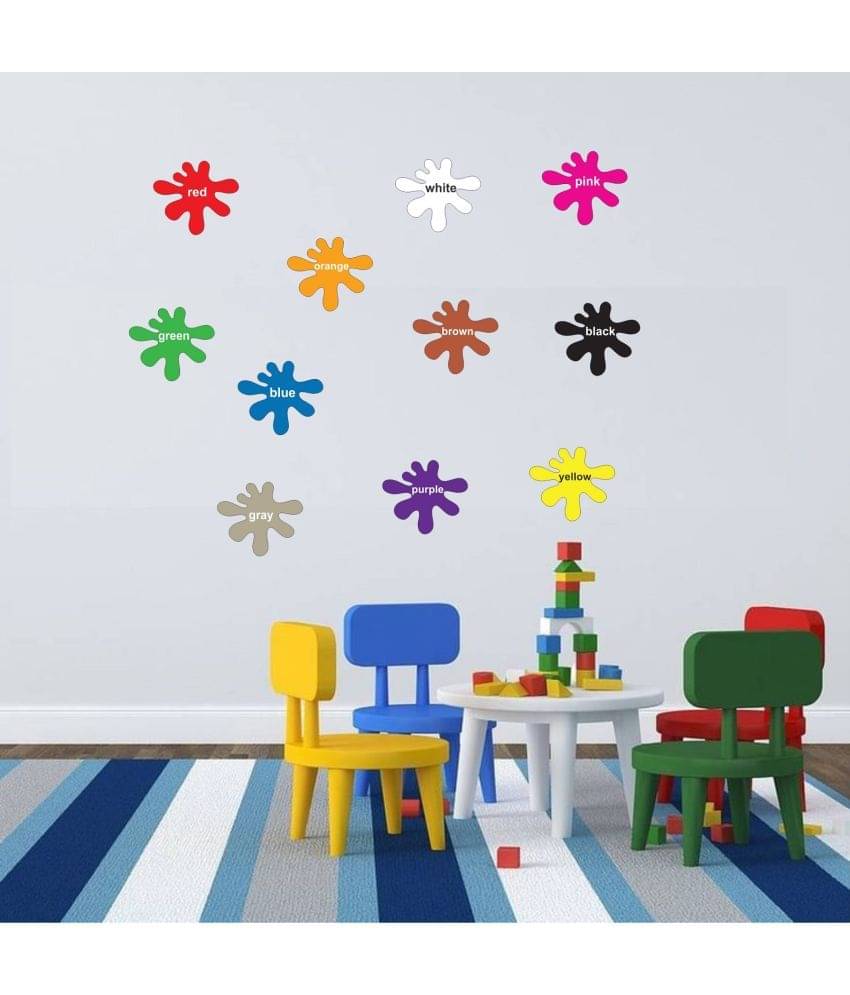 Asmi Collection Color Learning Kids Room Wall Sticker ( 15 x 17 cms ) Asmi Collection Color Learning Kids Room Wall Sticker ( 15 x 17 cms )