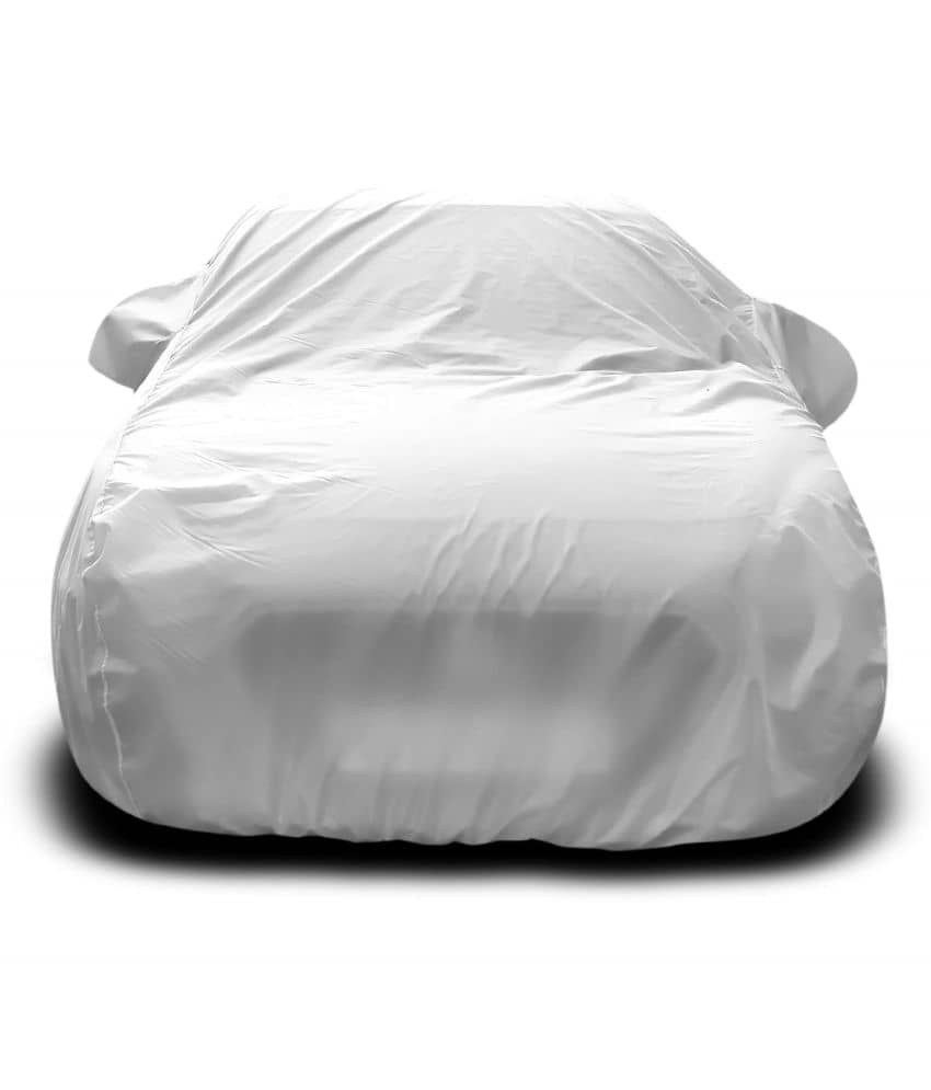 Autoretail Dust Proof Car Body Polyster Cover For Mahindra XUV 500 Without Mirror Pocket Silver (Pack Of 1)