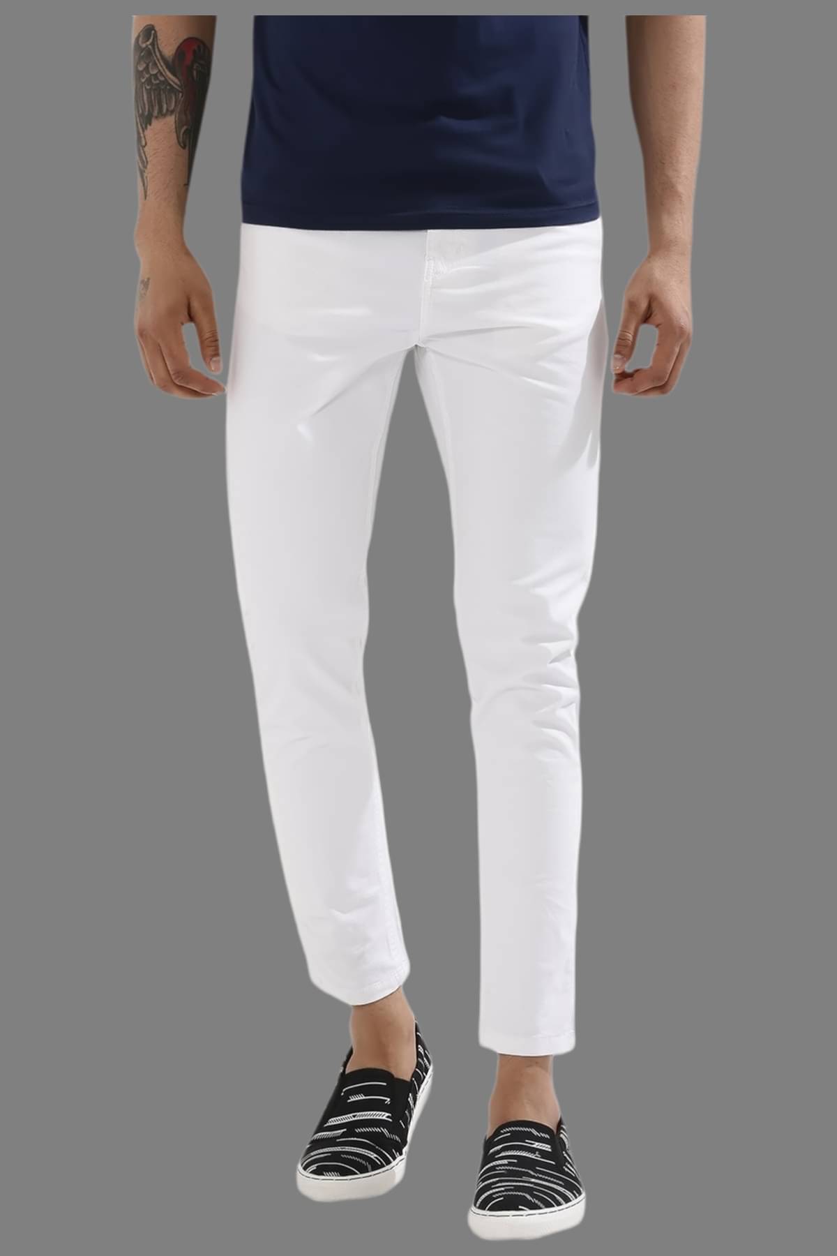    			Lawson - White Denim Slim Fit Men's Jeans ( Pack of 1 )