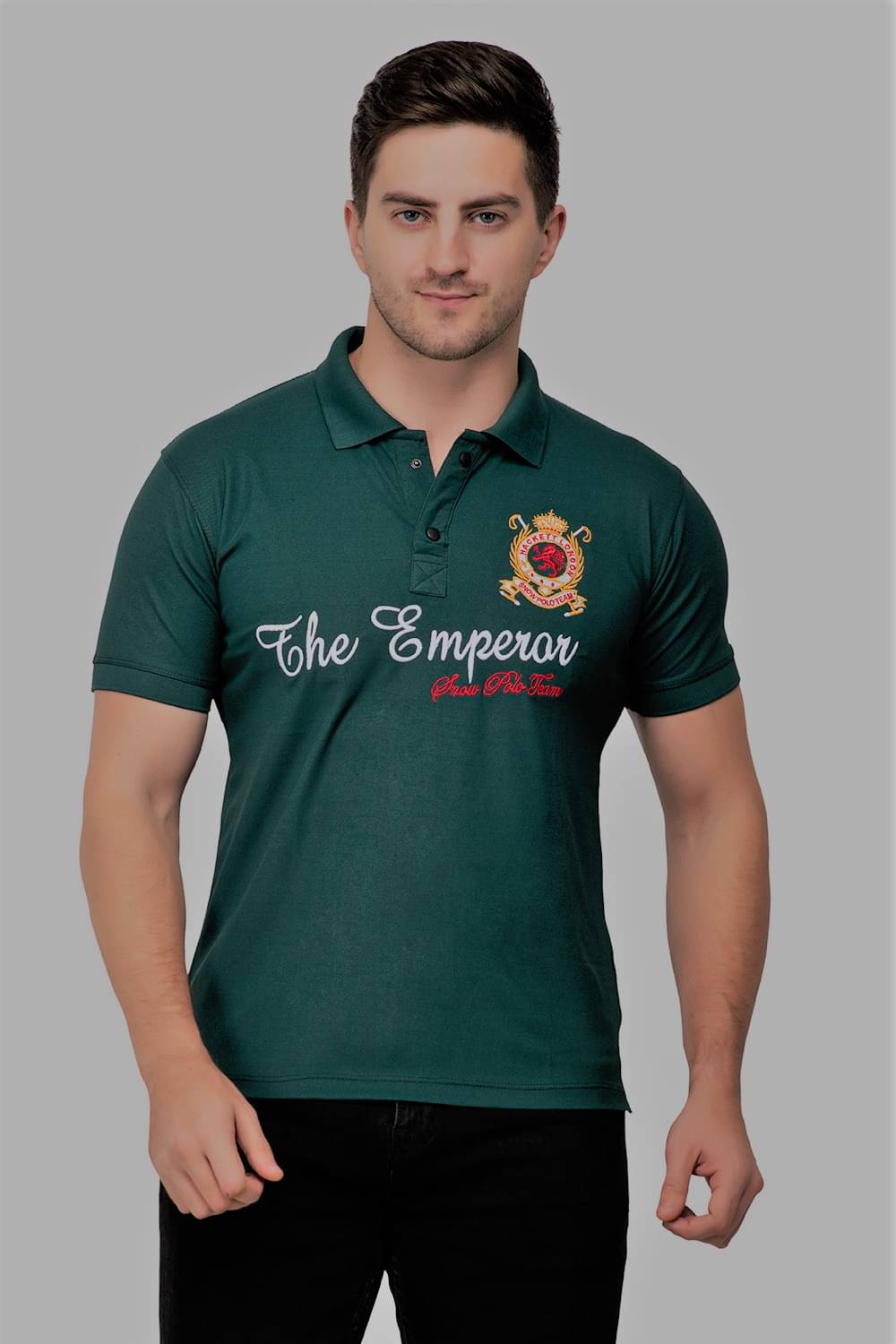 The Emperor - Green Polyester Regular Fit Men's T-Shirt ( Pack of 1 ) The Emperor - Green Polyester Regular Fit Men's T-Shirt ( Pack of 1 )