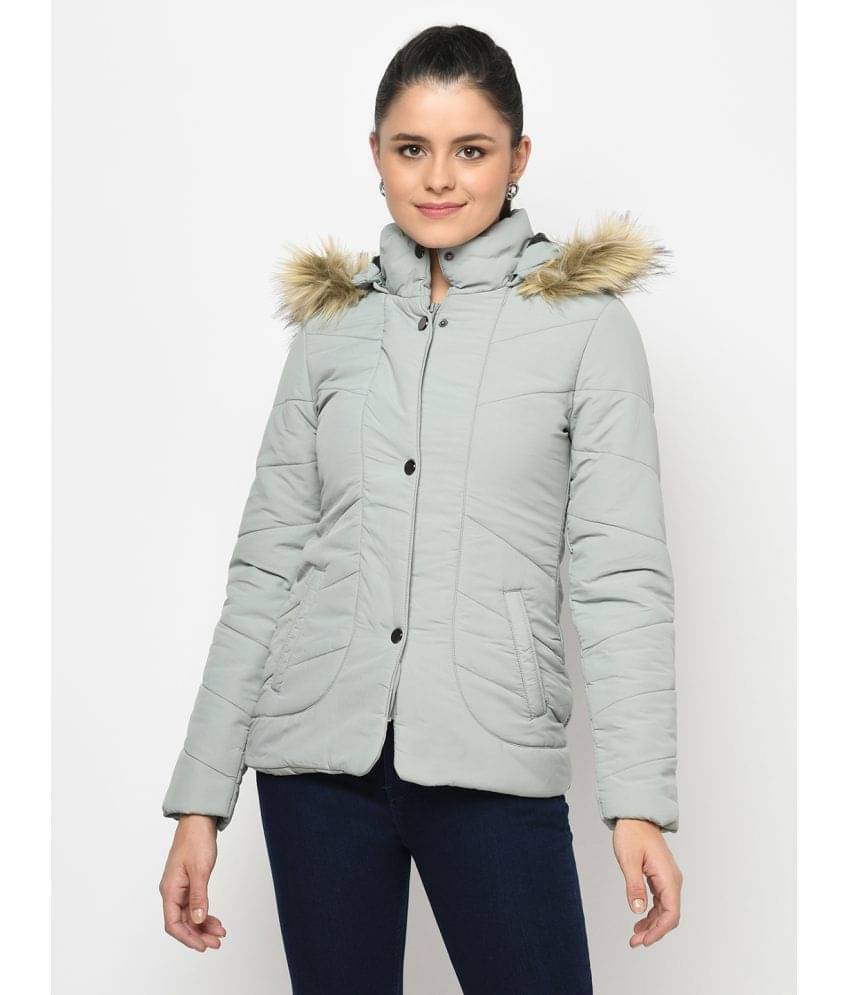     			Trufit Polyester Green Hooded Jackets Single