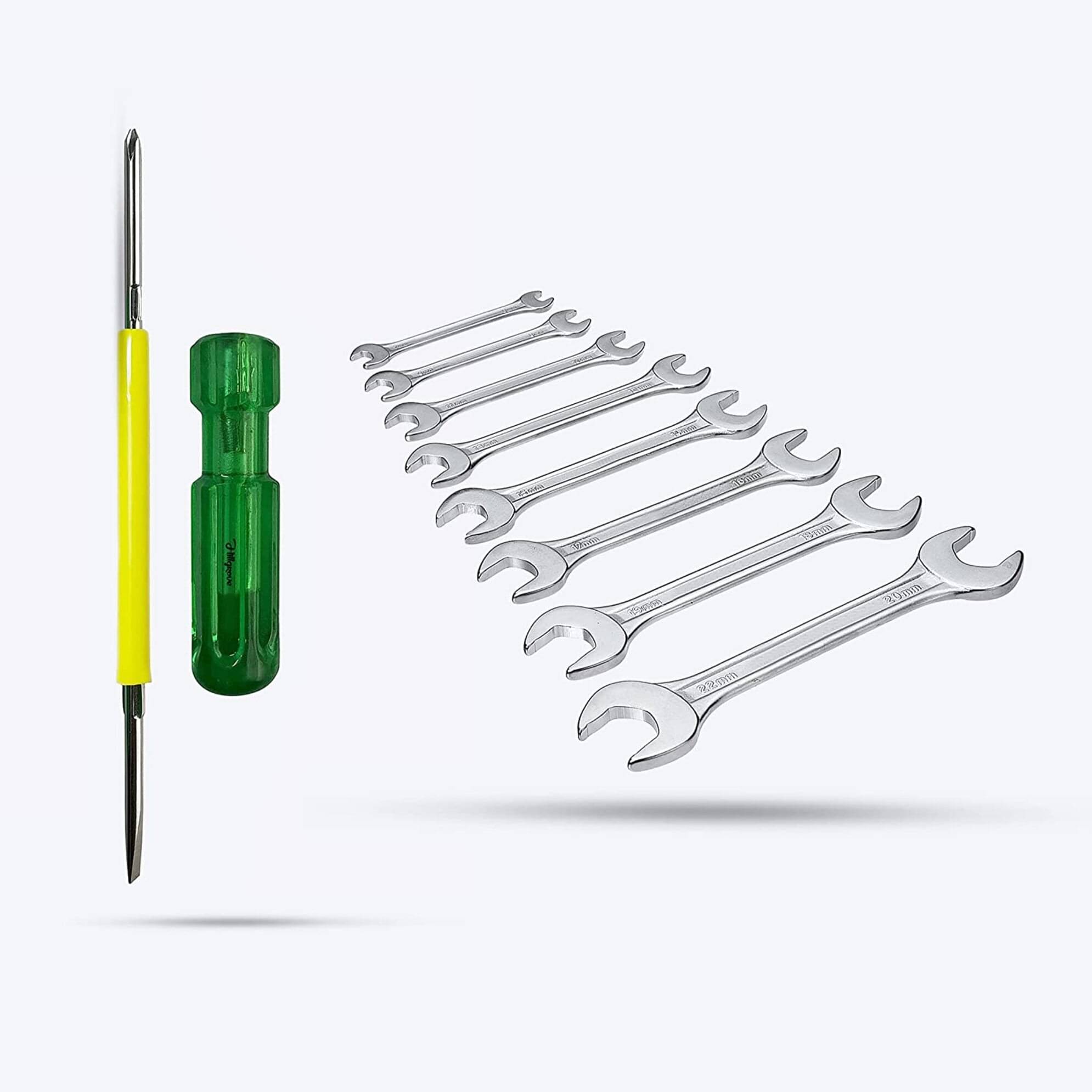    			Aldeco Hand Tools- 8Pcs Spanner Set & 2in1 Screw Driver. Hand Tools Combination For Domestic & Industrial Purpose.