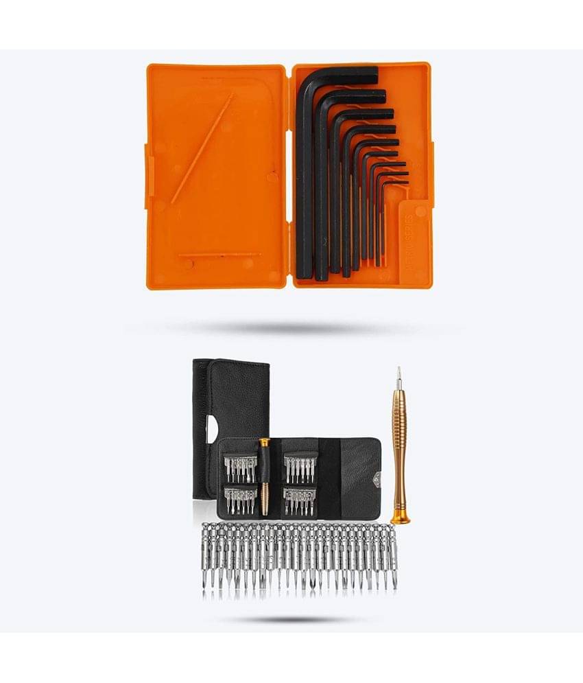     			Aldeco 25in1 Screw Driver Pouch Set with 9Pcs Allen Key Set. Combination For Domestic & Industrial Purpose Hand tools & Easy to use.