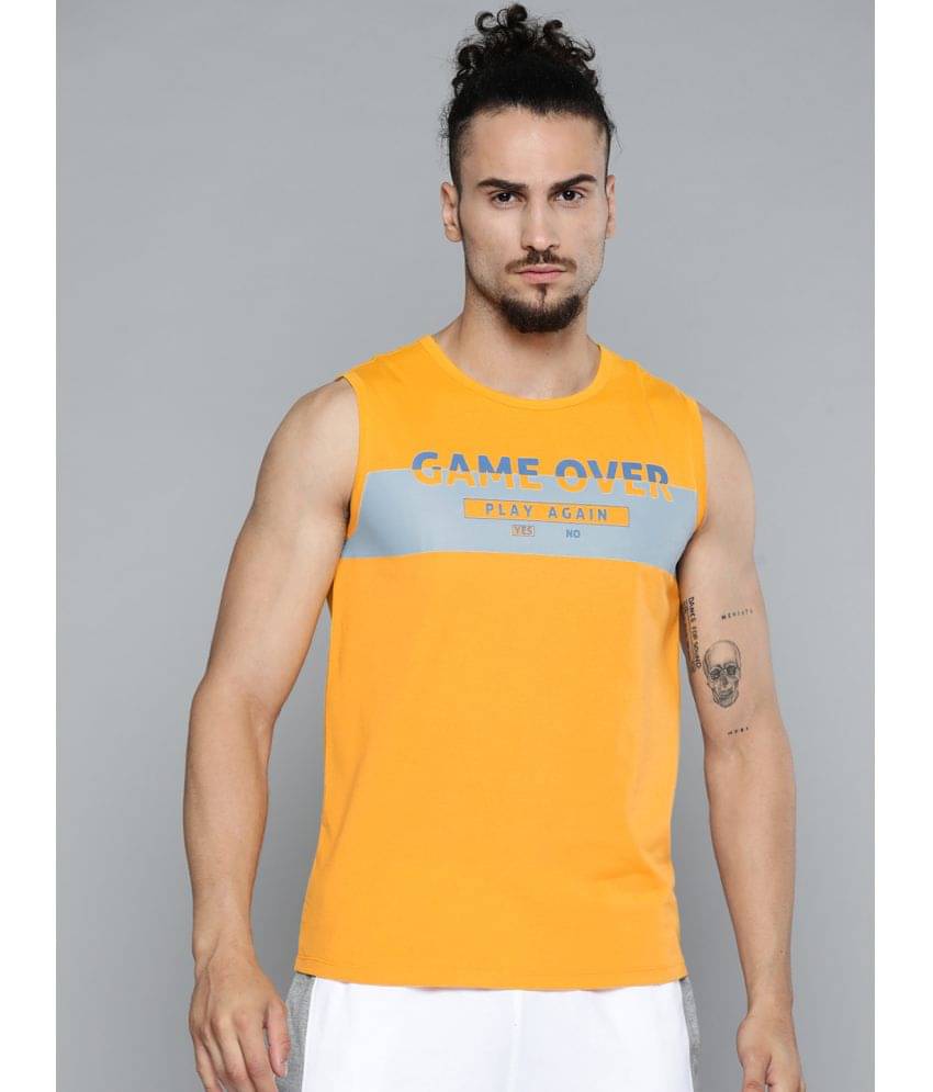     			Alcis - Yellow Polyester Slim Fit Men's Sports T-Shirt ( Pack of 1 )