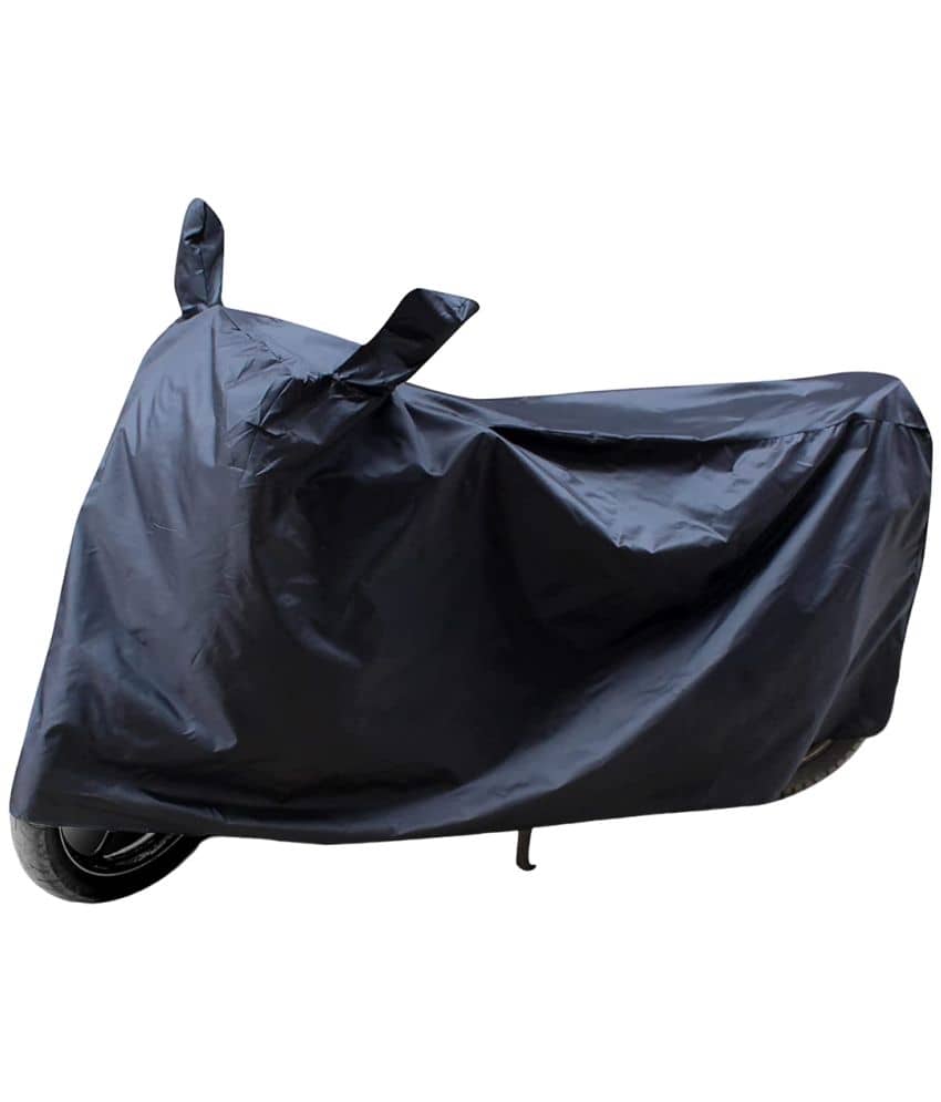 AutoRetail - Black Dust Proof Two Wheeler Polyster Cover With (Mirror Pocket) for CB Hornet 160R ( Pack of 1 )