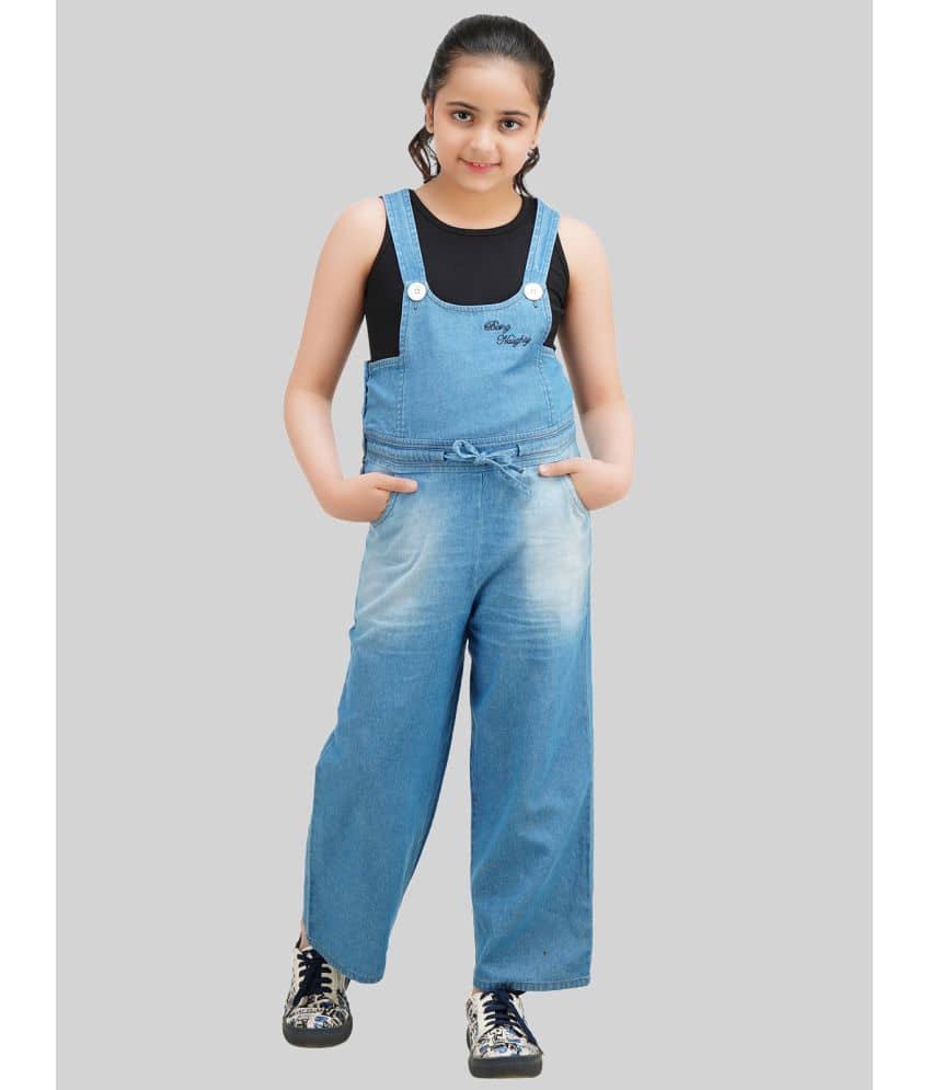 Being Naughty Girls Denim Dungarees ( Pack of 1 , Blue )