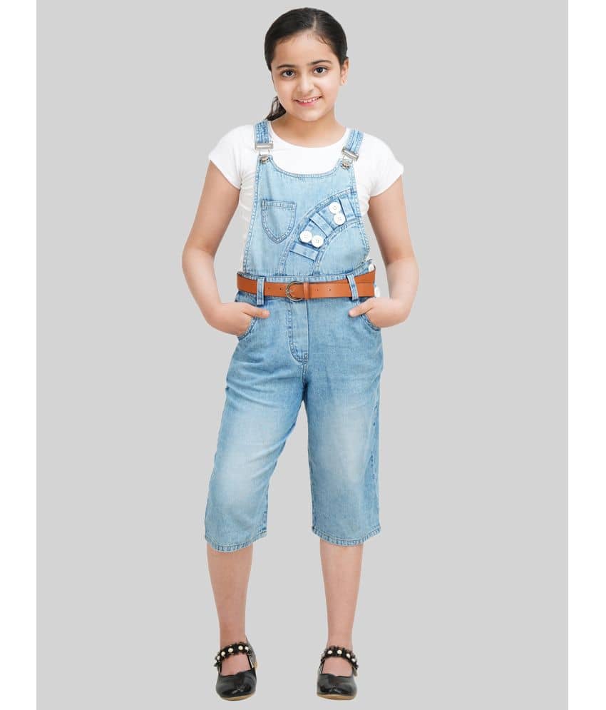 Being Naughty Girls Denim Dungarees ( Pack of 1 , Blue )