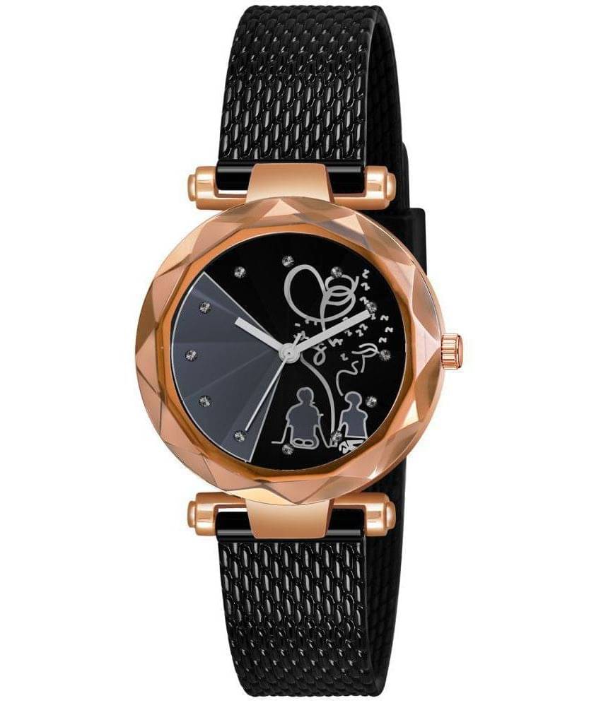     			Cosmic - Black Resin Analog Womens Watch