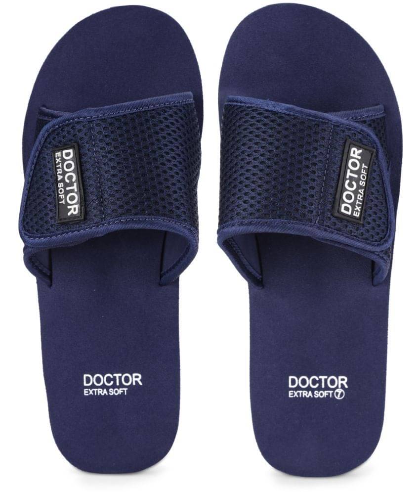     			DOCTOR EXTRA SOFT - Navy Men's Slide Flip Flop