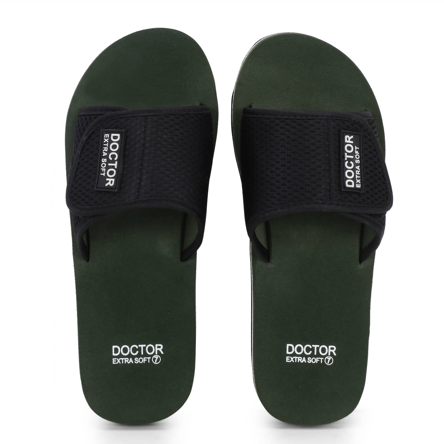     			DOCTOR EXTRA SOFT - Olive Men's Slide Flip Flop