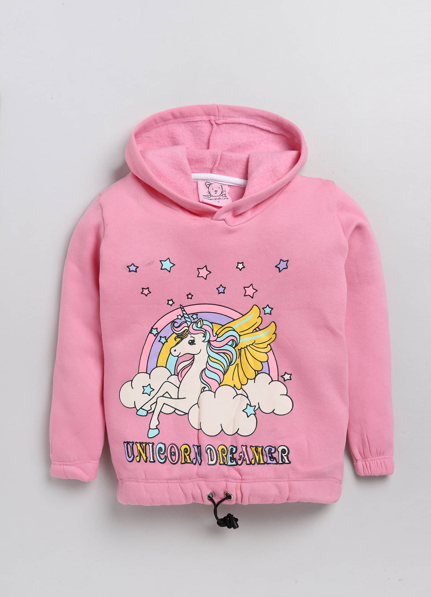     			Lazy Shark Girls Cotton Sweatshirt ( Pink )