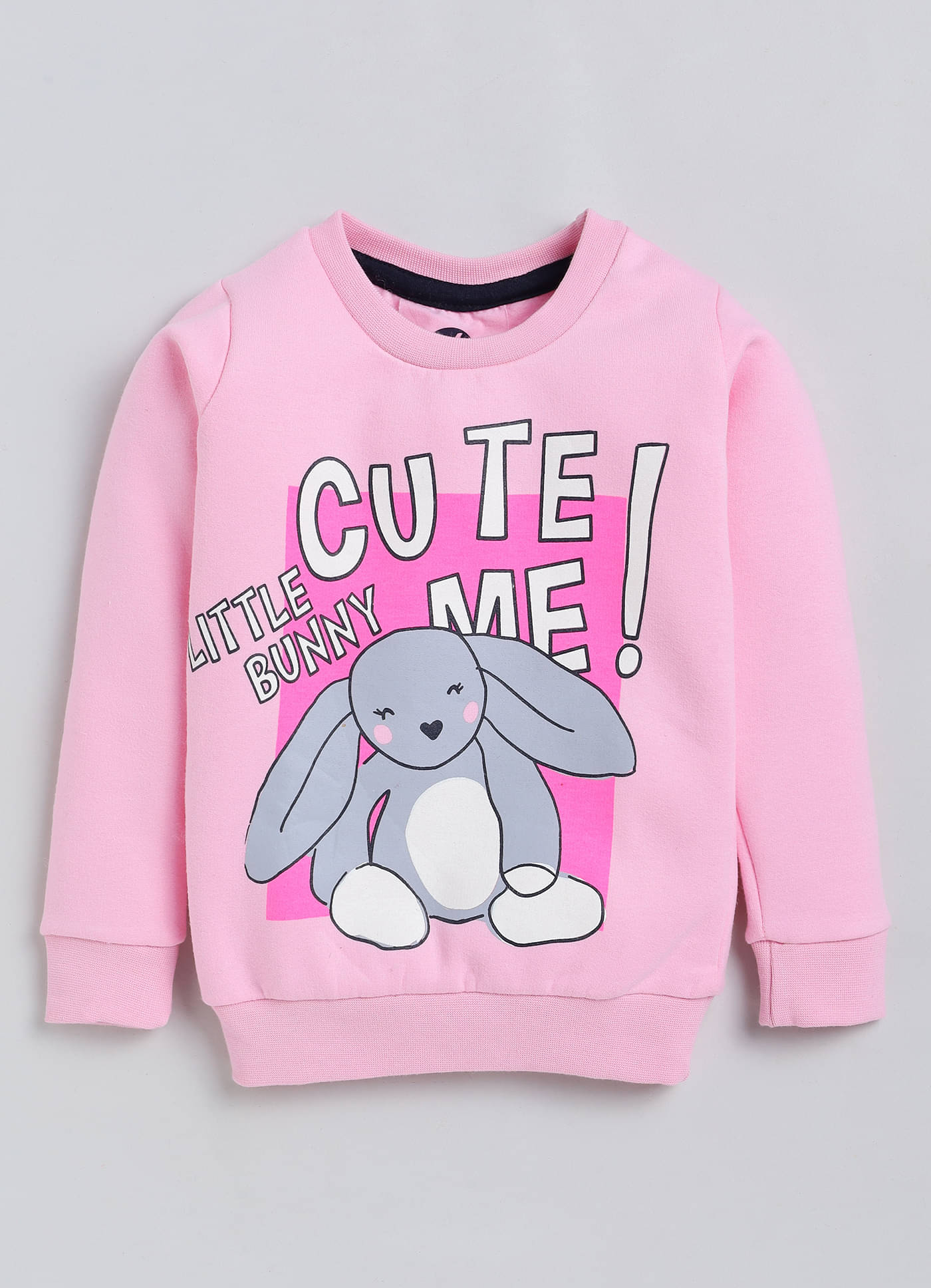     			Lazy Shark Girls Cotton Sweatshirt ( Pink )