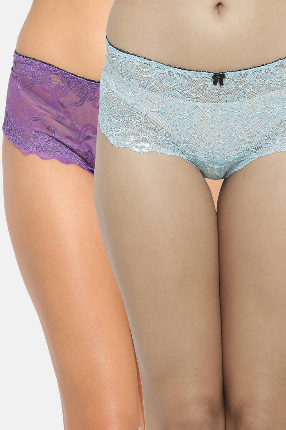 N-Gal Pack of 2 Nylon Self Design Women's Cheekies ( Multi Color ) NTDT18 N-Gal Pack of 2 Nylon Self Design Women's Cheekies ( Multi Color ) NTDT18