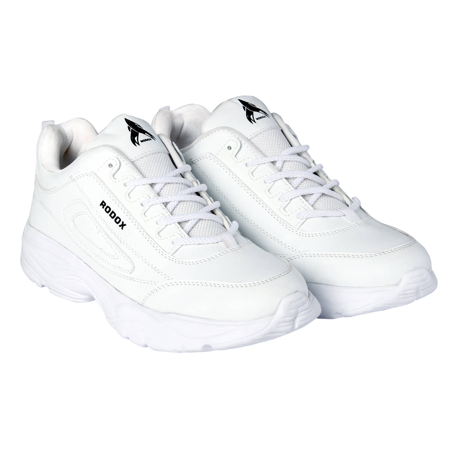 RODOX All White Colorblocked  - White Men's Sneakers - Casual Shoes | Buy online on ZillyBuy