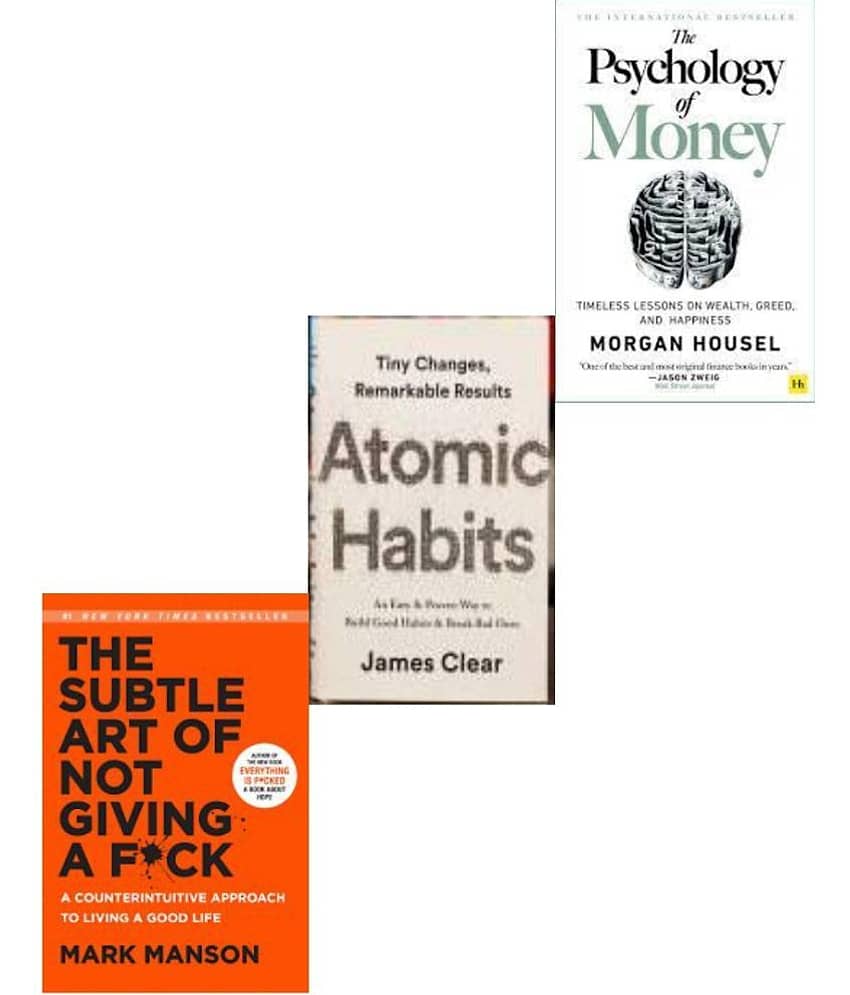 The Psychology Of Money , The Subtle Art Of Giving And Atomic Habits - Stationery | Buy online on ZillyBuy