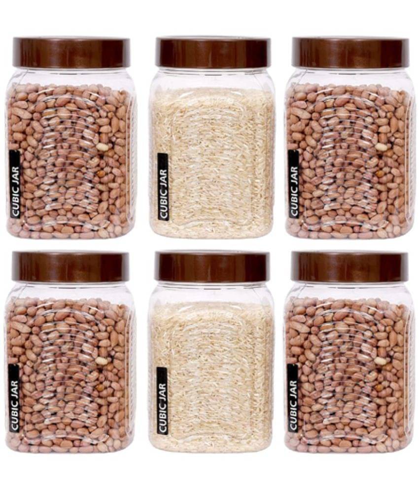     			Woolco - Plastic Transparent Dal Container ( Set of 6 - 500 )