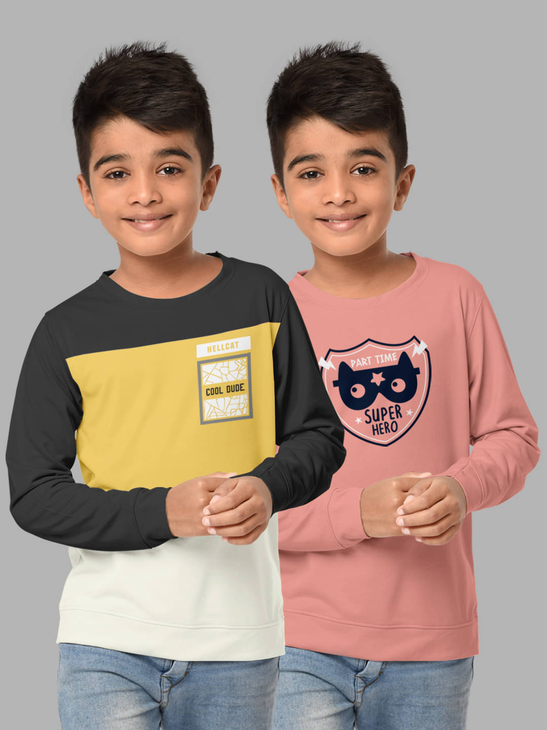     			HELLCAT Pack of 1 Boys Cotton Blend T-Shirt ( Multicolor )