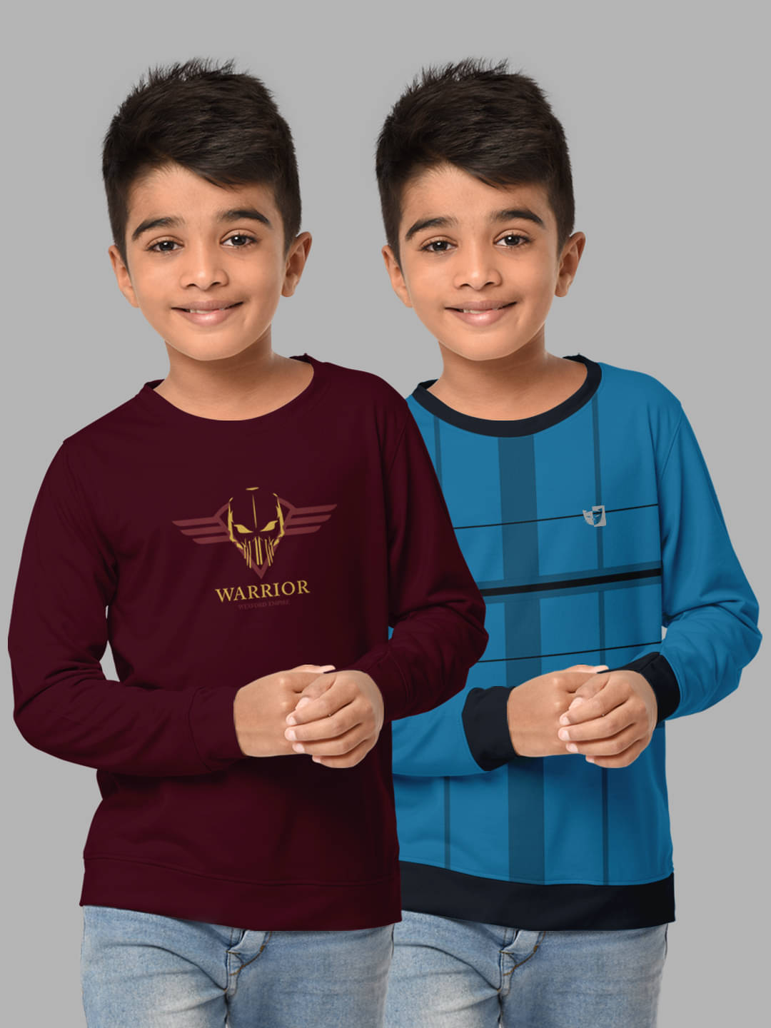 HELLCAT Pack of 2 Boys Cotton Blend T-Shirt ( Multicolor ) HELLCAT Pack of 2 Boys Cotton Blend T-Shirt ( Multicolor )