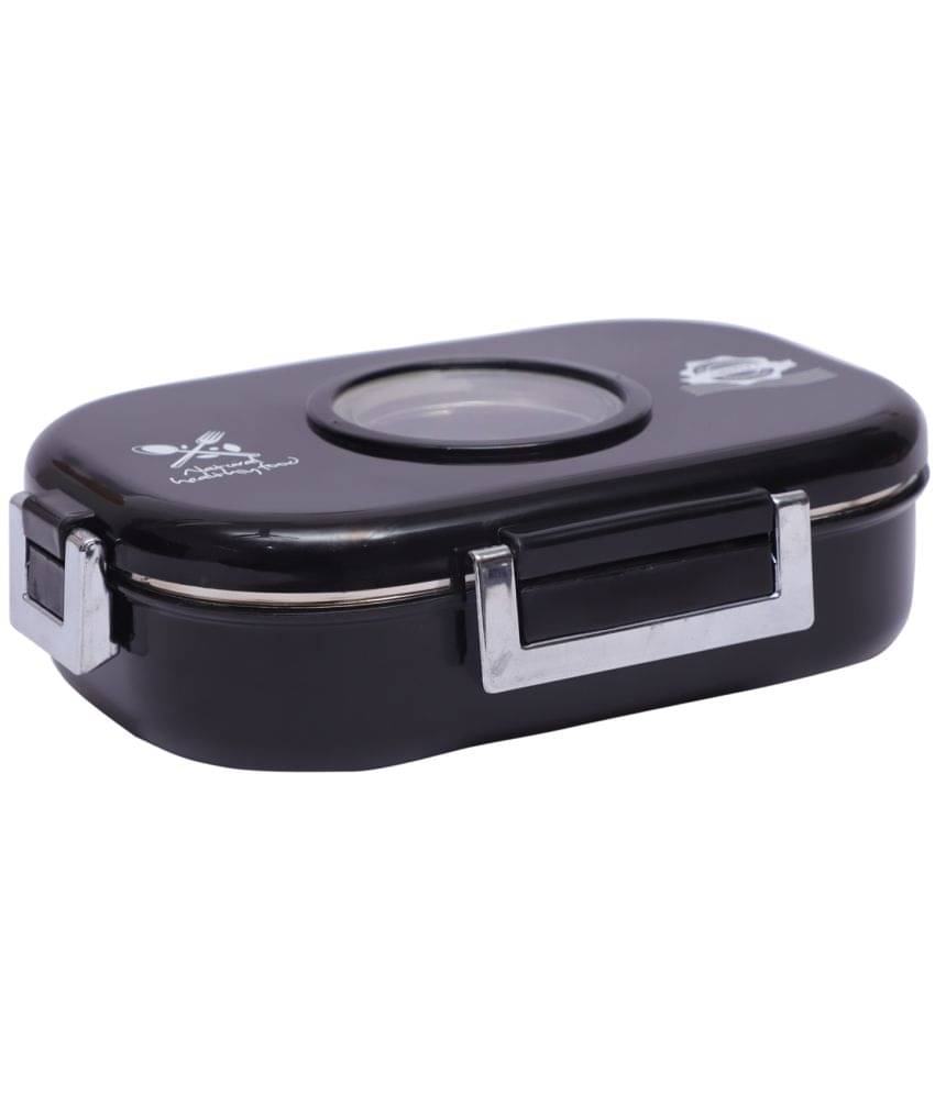 Jaypee - SUBMARINE Black Stainless Steel School Lunch Boxes ( Pack of 1 ) 760 ml Jaypee - SUBMARINE Black Stainless Steel School Lunch Boxes ( Pack of 1 ) 760 ml