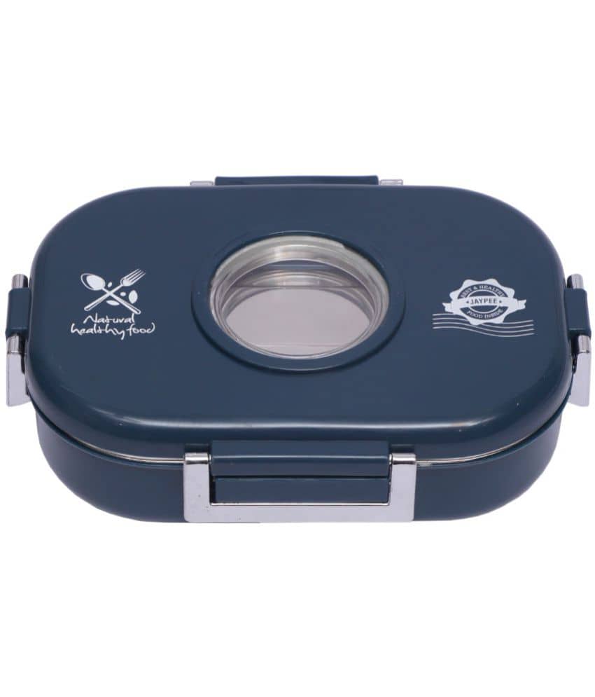 Jaypee - SUBMARINE Black Stainless Steel School Lunch Boxes ( Pack of 1 ) 760 ml