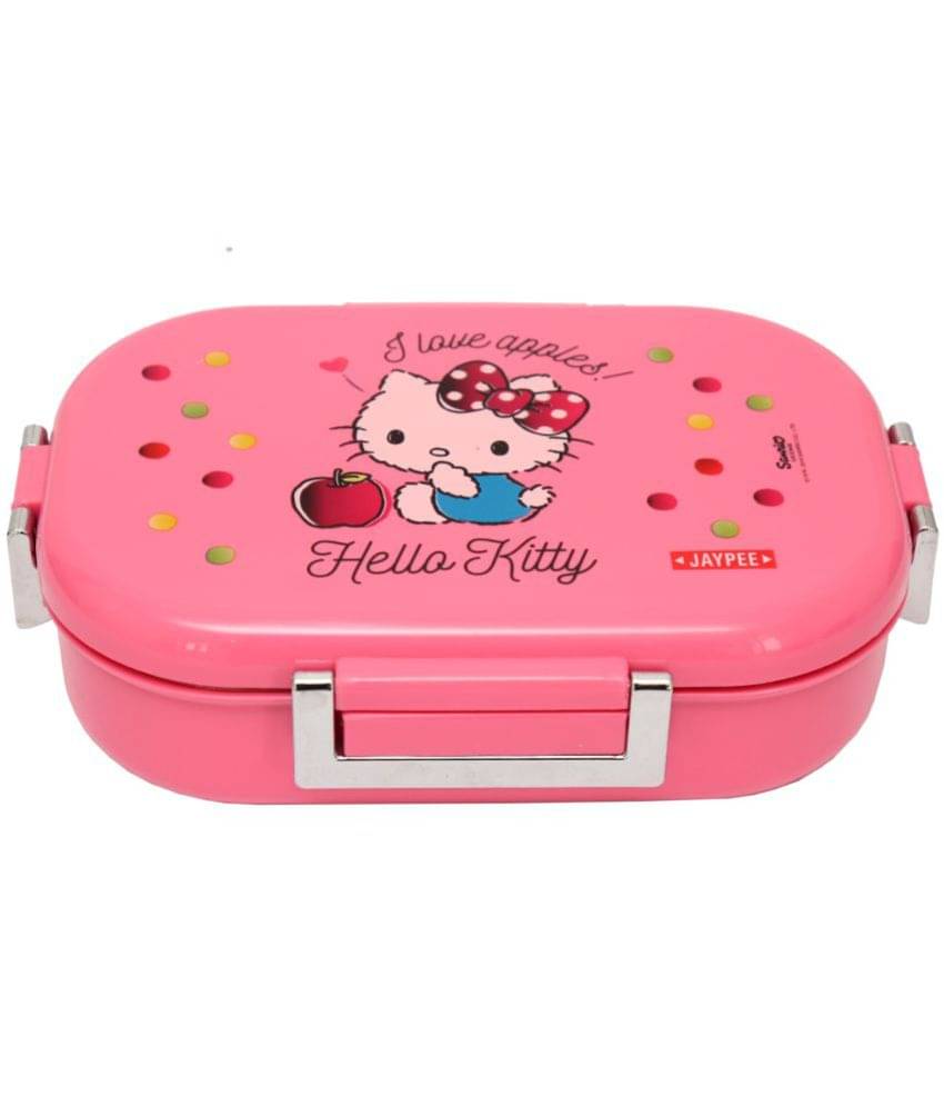 Jaypee - Missteel Pink Stainless Steel School Lunch Boxes ( Pack of 1 ) 650 ml Jaypee - Missteel Pink Stainless Steel School Lunch Boxes ( Pack of 1 ) 650 ml
