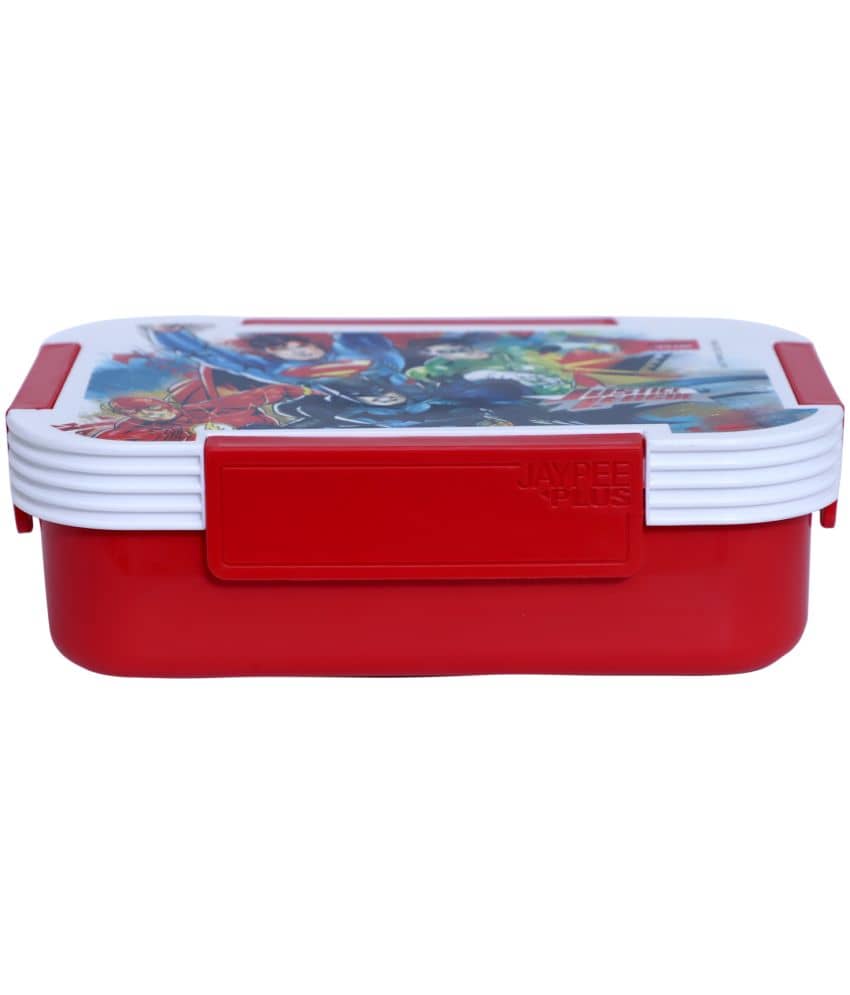 Jaypee - TOONSTARS Red Stainless Steel School Lunch Boxes ( Pack of 1 ) 1050 ml