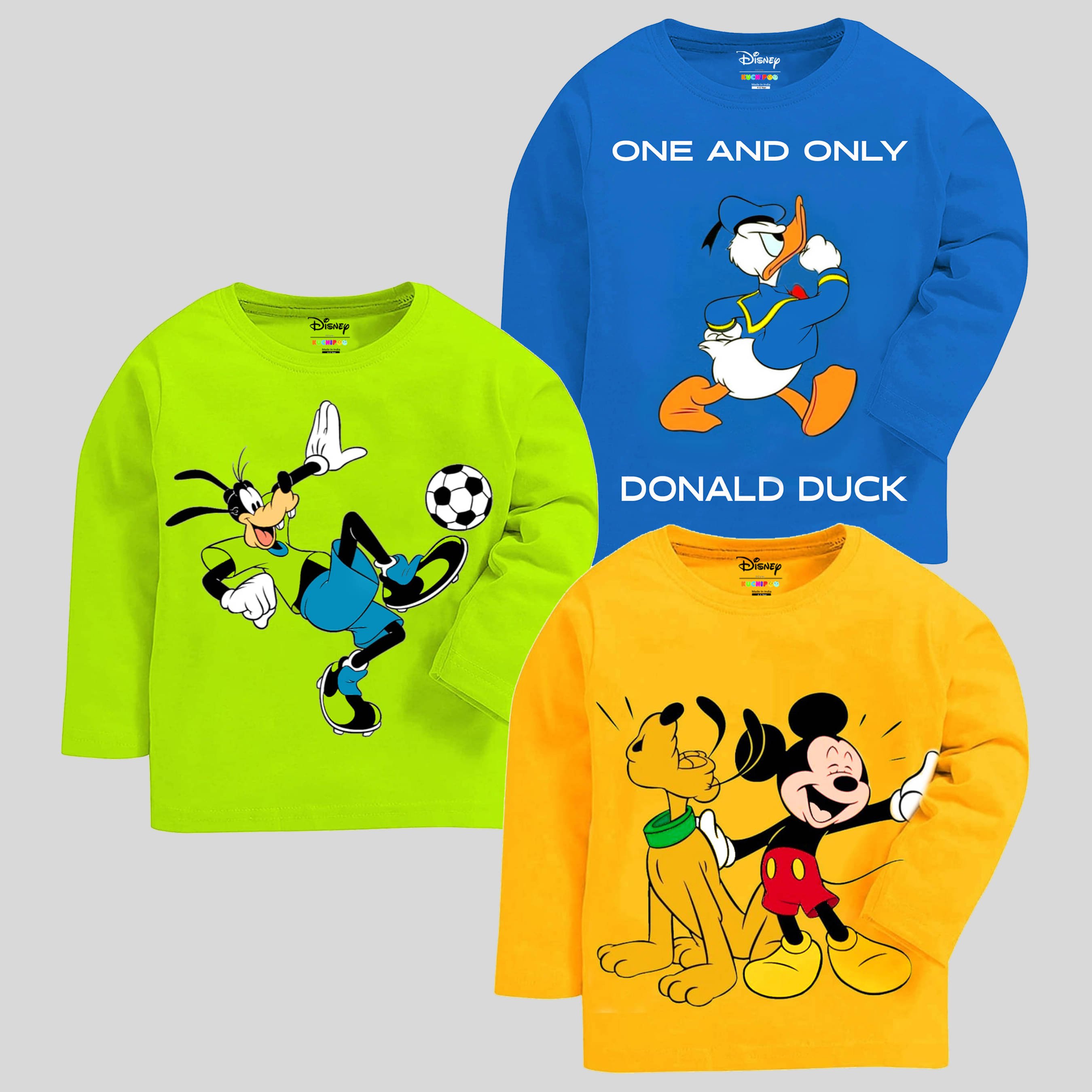     			Kuchipoo Pack of 3 Boys Cotton Blend T-Shirt ( Multicolor9 )