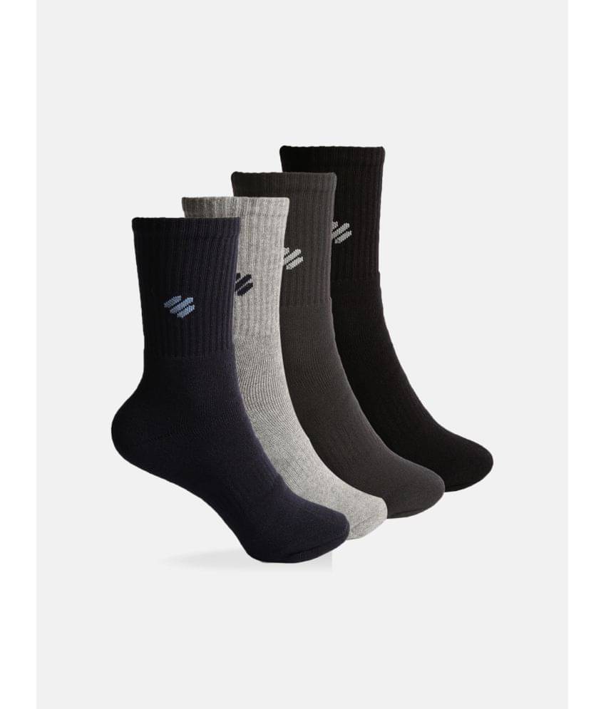     			ONN - Cotton Men's Solid Multicolor Full Length Socks ( Pack of 4 )