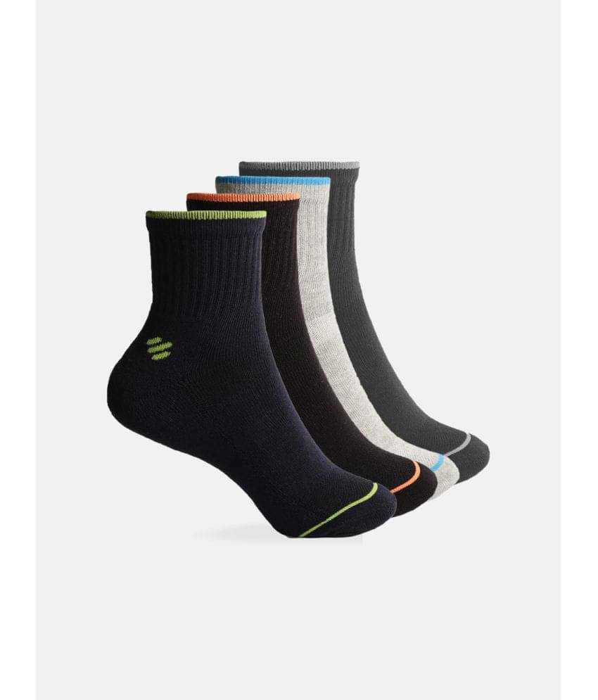 ONN - Cotton Men's Striped Multicolor Ankle Length Socks ( Pack of 4 ) ONN - Cotton Men's Striped Multicolor Ankle Length Socks ( Pack of 4 )