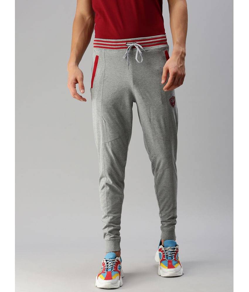 ONN - Grey Melange Cotton Blend Men's Joggers ( Pack of 1 ) ONN - Grey Melange Cotton Blend Men's Joggers ( Pack of 1 )