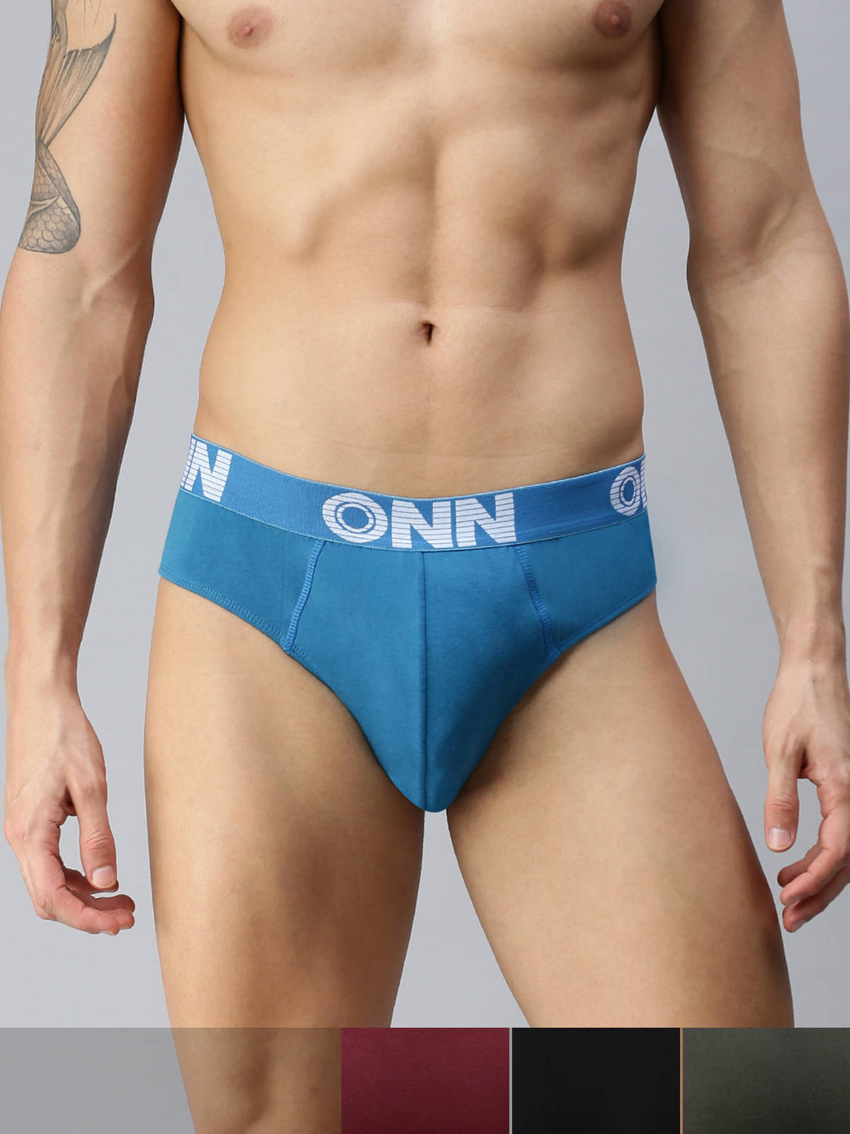     			ONN Pack of 4 Cotton Blend Men's Briefs ( Multicolor )