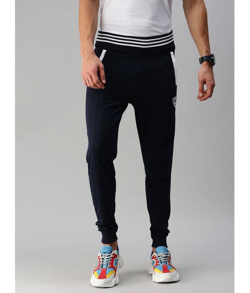     			ONN - Navy Blue Cotton Blend Men's Joggers ( Pack of 1 )
