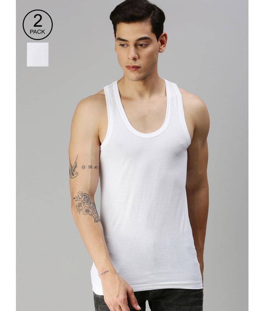 ONN Pack of 2 Cotton Men's Vest ( White )     			ONN Pack of 2 Cotton Men's Vest ( White )
