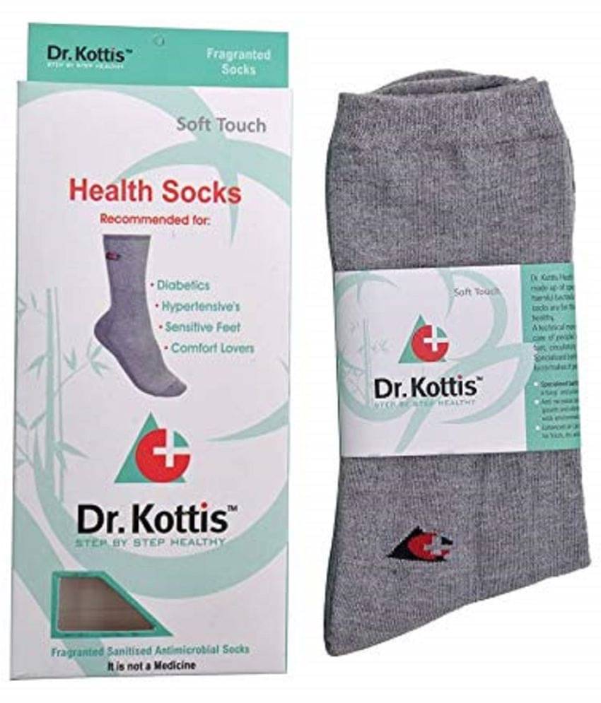     			V VANTRA Cotton V VANTRA Cotton Unisex Health socks for Diabetic GREY
