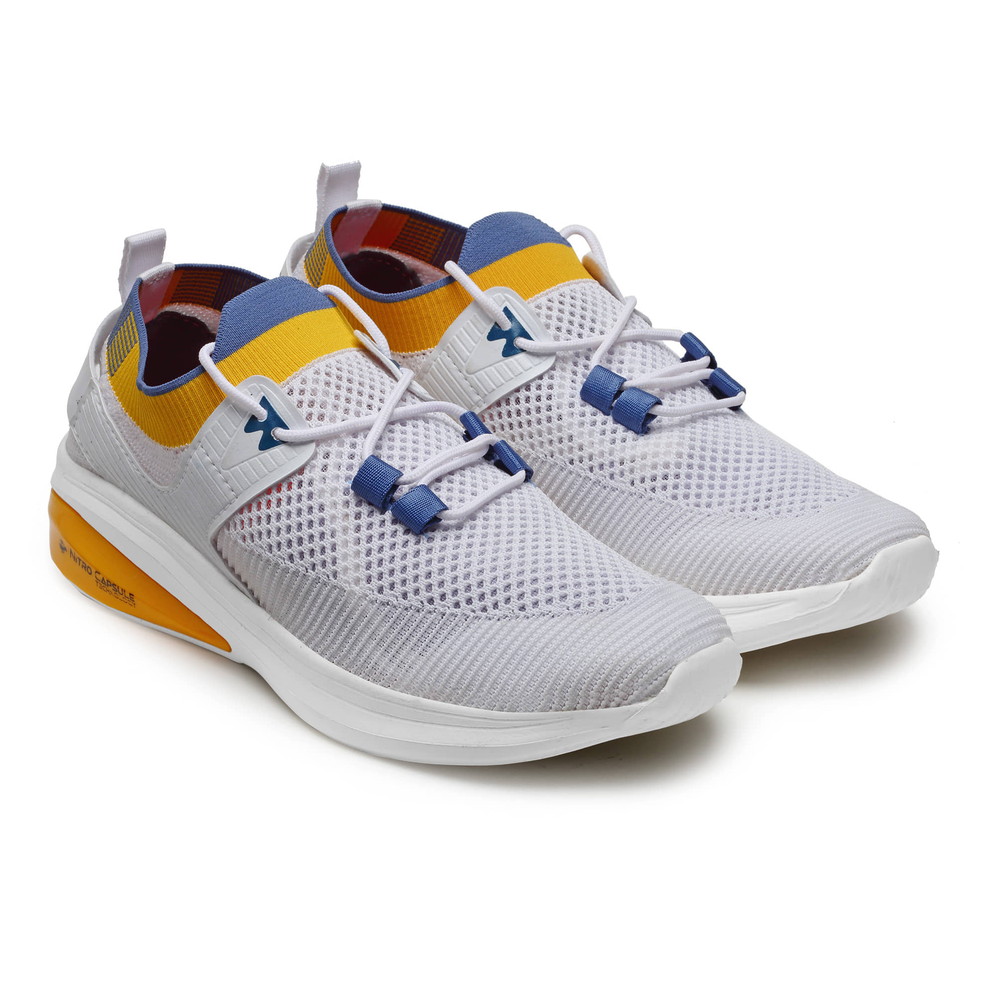 ASIAN - HATTRICK-51 White Men's Sports Running Shoes