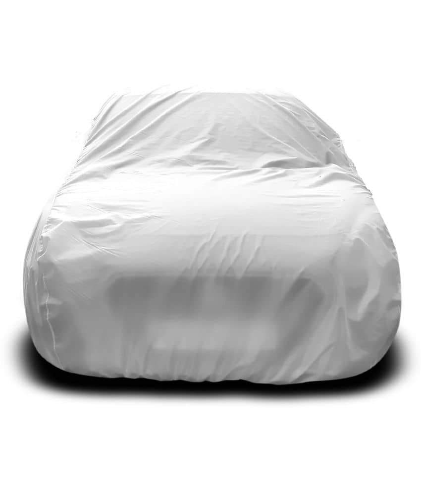 Autoretail Dust Proof Car Body Polyster Cover For Maruti Suzuki Celerio With Mirror Pocket Silver (Pack Of 1)